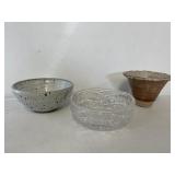 3 Glass Bowls