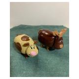 Reindeer and Cow Candy Dispensers