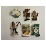 Lot of 6 Lions Club Pins (1970s / 1980s)