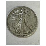 1945 S Walking Liberty Silver Half Dollar