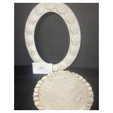 Unfired Ceramic - Sea Shell Frame & Love