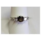 .925 Sterling Ring Cafe / VZ sz- 10