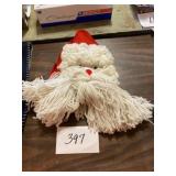 Yarn Santa hanging decoration