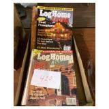 Log home living magazines lot