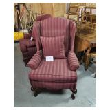 Beautiful Burgundy Wingback Chair