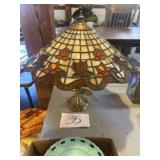 Vintage stained glass lamp