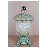 Cambria Glass Lantern Candy Dish