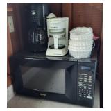 Sharp Microwave & 2 Coffee Pots