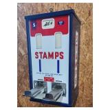 Vntg Coin Operated Stamp Machine-WORKS