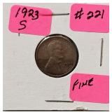 1923 S US Lincoln Cent