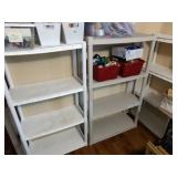 3 Plastic Shelving Units - Read Details