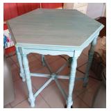 Painted Hexagon Side Table