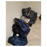 Navy Clothes And Suit Cases