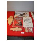 Lot of Fish Wood Carving Manuals and Carved Wood F