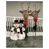 2 Sets of Christmas Yard Decorations+++