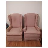 2 Ethan Allen Traditional Classic Wingback Chairs