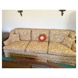 Vintage Hollywood Regency Floral Sofa