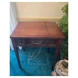 Vintage Singer Sewing Cabinet with Machine