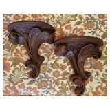 Pair of Mid-Century Modern Ornate Wall Sconces