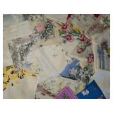 Asst Vintage Handkerchiefs & Pinafore Aprons