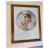 Framed Native American Print