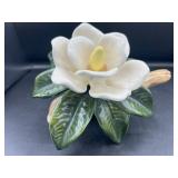 Vintage Ceramic Magnolia Flower On A Branch