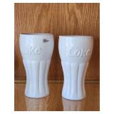 White Coke Glasses