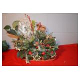 Holiday Floral Decor in Sleigh