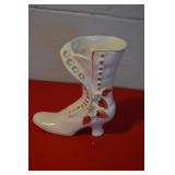 Vtg Ceramic Ladies Boot Vase