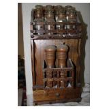 Vintage Himark Wood Spice Rack