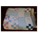 Vintage Square Patterned Quilt