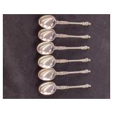 Silver Plated Apostle Spoons and Small Sterling Si