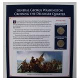 General G. Washington Crossing Delaware Quarter