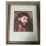 Rembrandt Head of Christ Print 13.5x17.5