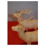 Lot of 4 Celluloid Reindeer