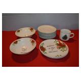 Lot of Christmas Dishware