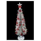 Hand Crafted Table Top Rhinestone Christmas Tree