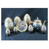 Cloisonne Enamel Floral Decor Collection