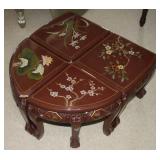 Vintage Chinese Hand Carved Wooden Stools