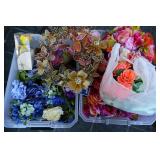 Spring Dï¿½cor- Faux Flowers, Butterfly Wreath+