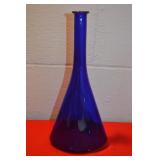 Vintage Cobalt Blue Tall Vase