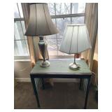 3 Lamps & Side Table