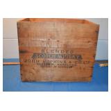 Vtg John Hopkins Scotch Whiskey Crate