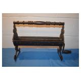 Vintage Cast Iron Newspaper Log Roller