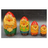 Vintage 4 pc Matryoshka Nesting Dolls+++