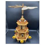 Vintage Christmas Nativity Carousel 3 Tiered