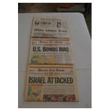 Detroit Free Press Desert Storm Newspapers