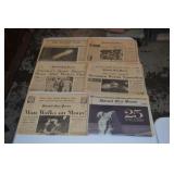 Detroit Free Press Man on the Moon & Space Newspas