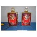 Pair Vintage Budweiser Hanging Lights