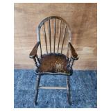 Antique Childs Chair 18x35.5